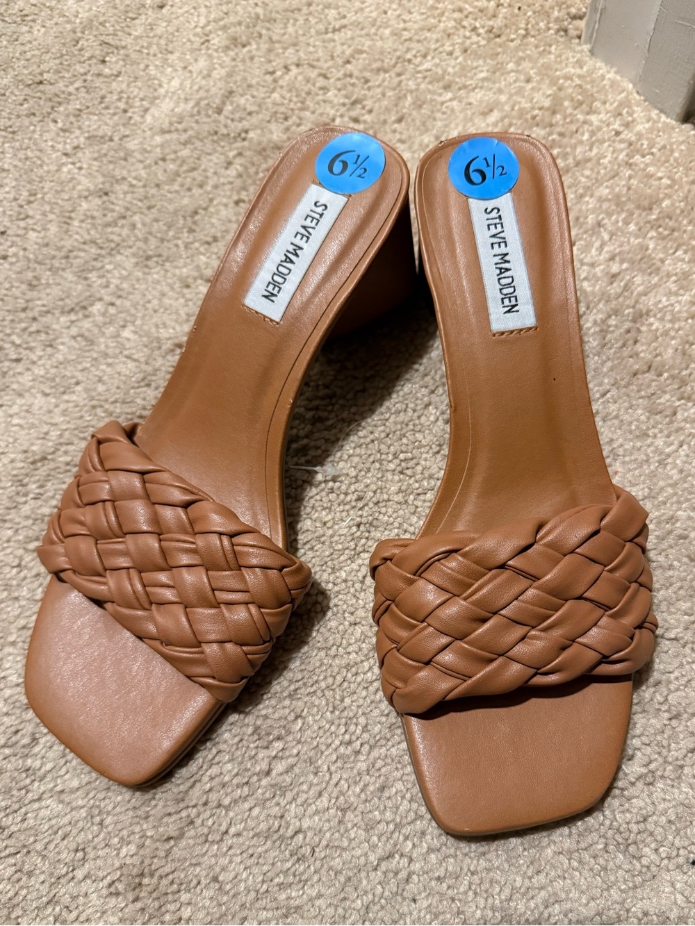 Steve Madden Braided Tan Heels
